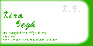 kira vegh business card